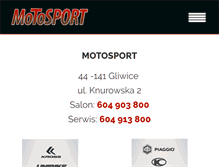 Tablet Screenshot of motosport-gliwice.com